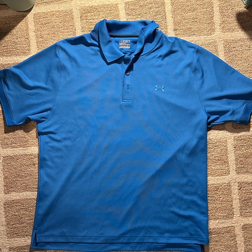 Under Armour Men's Vibrant Blue Polo